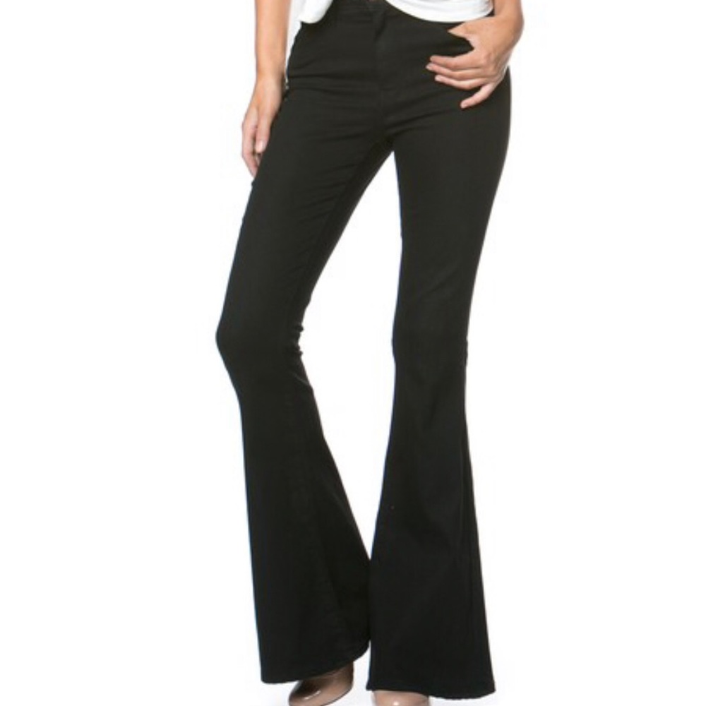 Black Bellbottom Jeans